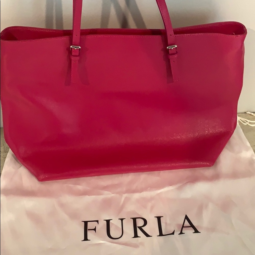 Pink Furla Tote Bag